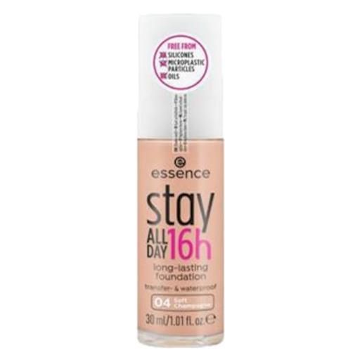 Essence trucco del viso make-up stay all day16 h long-lasting foundation no. 04 soft champagne