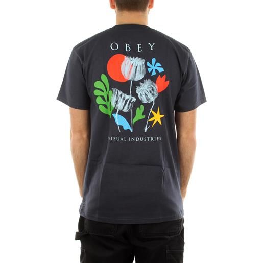 OBEY flowers papers scissors classic t-shirt