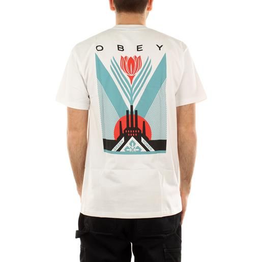 Obey green power factory classic tee