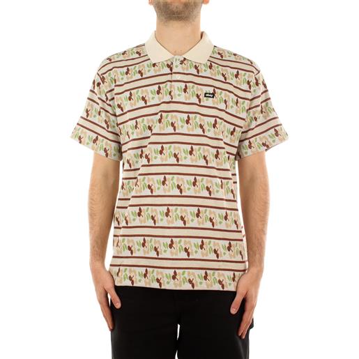 OBEY pressed jacquard polo ss