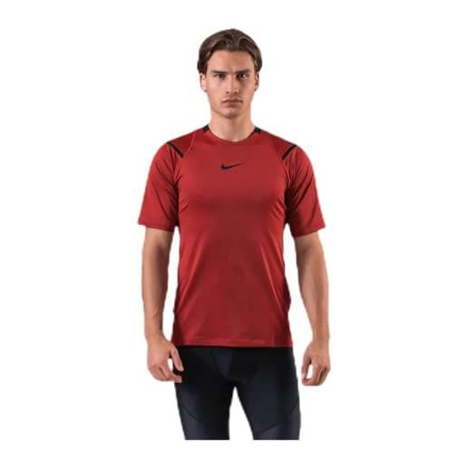 Nike aeroadpt top ss npc pantaloni pantaloni da uomini, uomo, dune red/dune red/black, xl