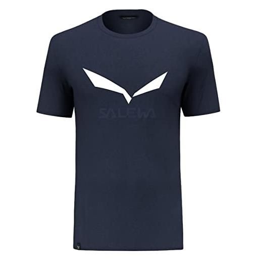 SALEWA solidlogo dry m t-shirt uomo, navy blazer, xl