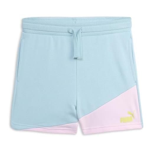 PUMA power colorblock shorts tr g, pantaloncini in maglia adulti unisex, turquoise surf, 140