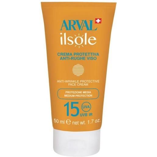 Arval crema solare protettiva anti-rughe viso spf15 50ml - -