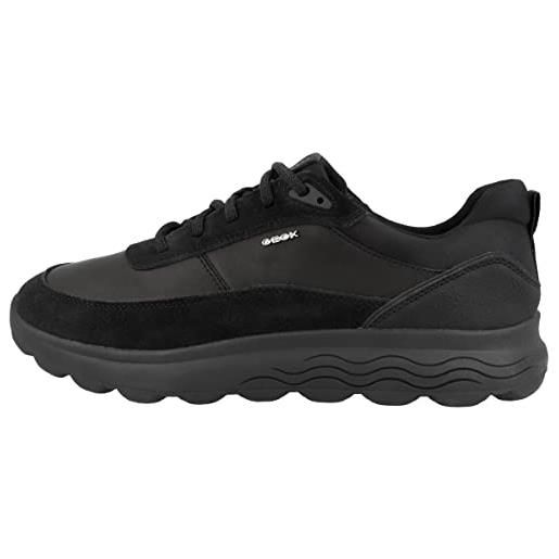 Geox spherica, scarpe da ginnastica uomo, nero (black 01), 45 eu