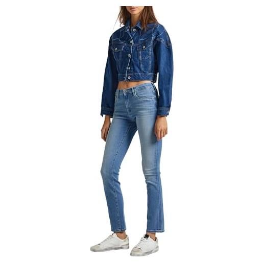 Pepe Jeans slim vita alta pl204589, jeans donna, blu (denim-xw6), 26w / 30l