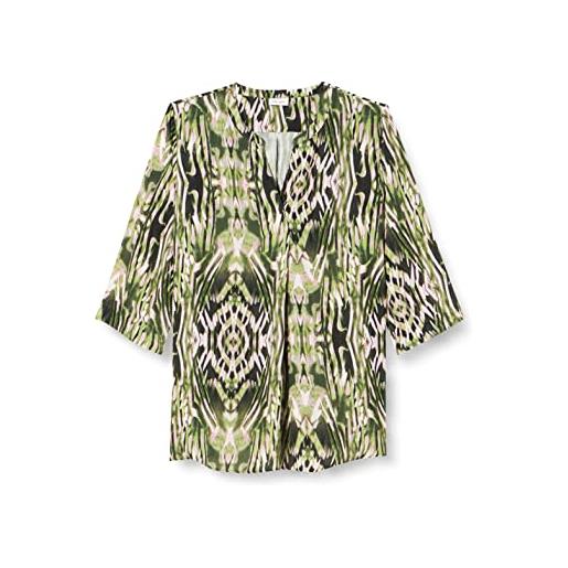 Gerry Weber 160034-31512 camicia da donna, stampa ecru/bianco/verde, 54