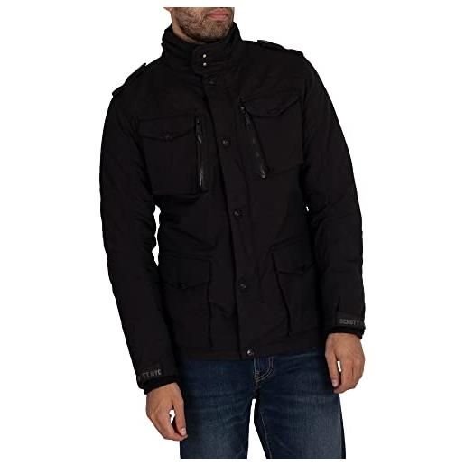 Schott NYC schott (brand national) - field giacca modello parka, a manica lunga uomo, nero (black), x-large