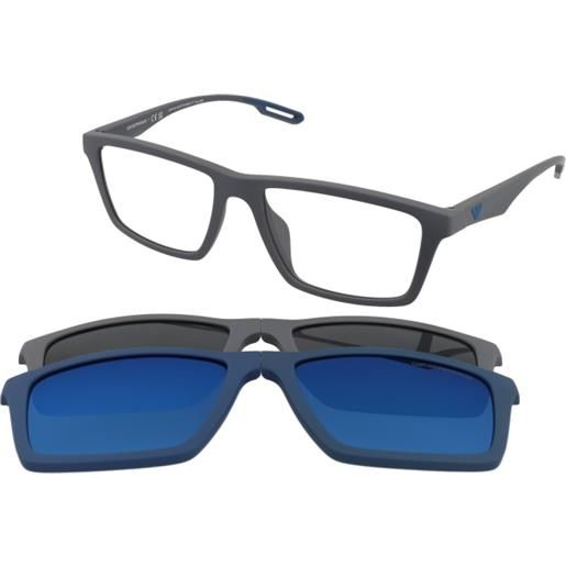 Emporio Armani ea4189u 50601w | occhiali da vista graduati | prova online | plastica | rettangolari | grigio | adrialenti