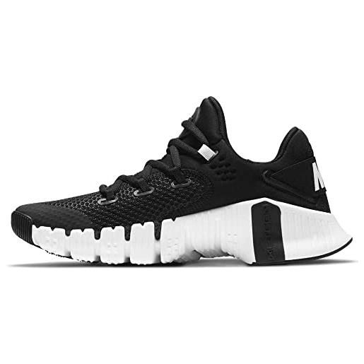 Nike free metcon 4, scarpe da ginnastica donna, nero/bianco-nero-volt, 39 eu