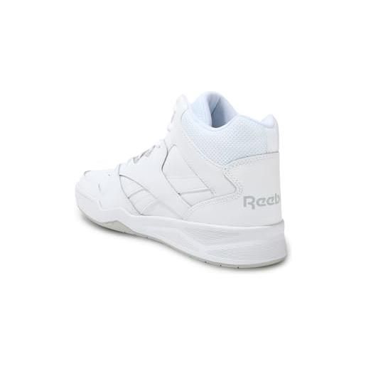 Reebok royal bb4500 hi2, sneaker uomo, white/lgh solid grey, 50 eu