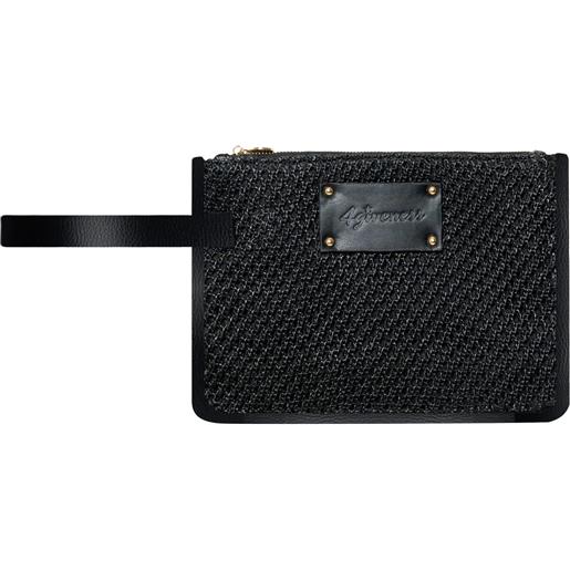 4GIVENESS pochette capri in raffia donna