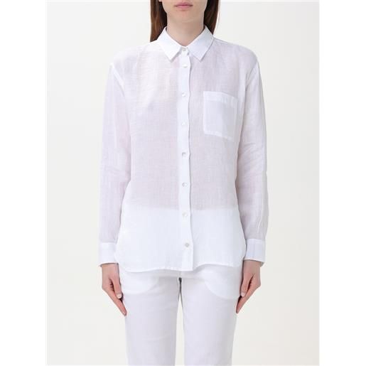 120% Lino camicia 120% lino donna colore bianco