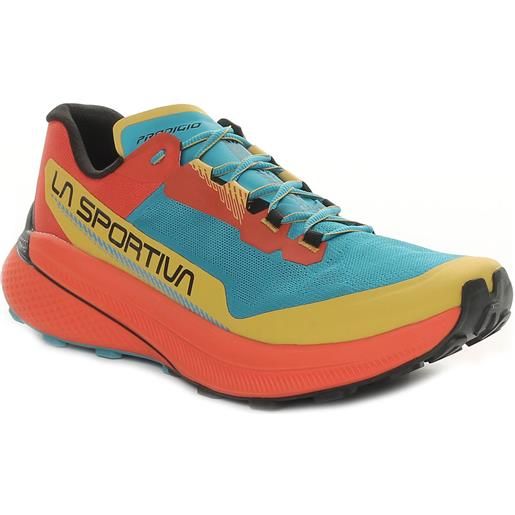 La Sportiva scarpa da trail running uomo La Sportiva prodigio arancione azzurro