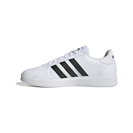 adidas grand court td lifestyle court casual shoes, sneakers uomo, ftwr white core black ftwr white, 40 eu