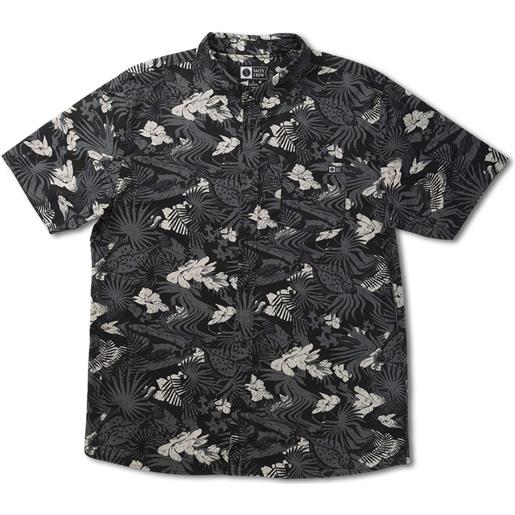 Salty Crew - camicia a maniche corte - halibut hunter s/s woven black per uomo - taglia s, m, l, xl - nero