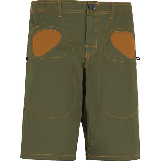 E9 - shorts da arrampicata stretch - rondo short-s rosemary per uomo in cotone - taglia xs, s, m, l - kaki