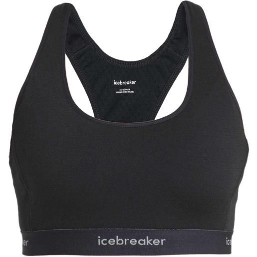 Icebreaker - reggiseno leggero e traspirante - women merino 125 zone. Knit racerback bra black per donne - taglia s, m, l - nero