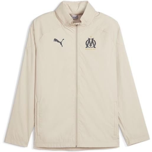 Puma giacca impermeabile con zip 23/24 olympique marsiglia - uomo