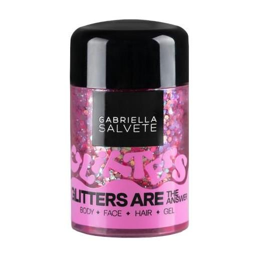 Gabriella Salvete festival glitters are the answer glitter in gel per corpo, viso e capelli 10 ml tonalità rose per donna