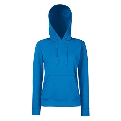 Fruit of the loom classic hooded sweat lady-fit - farbe: royal - größe: xl