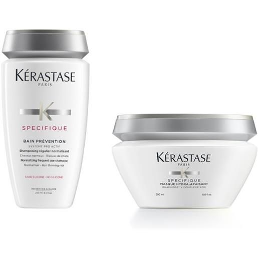 Kérastase kerastase specifique bain prevention 250ml + masque hydra-apaisant 200ml rituale anticaduta riequilibrante