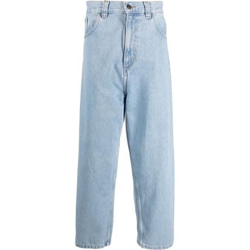 Carhartt WIP jeans con cavallo basso brandon - blu