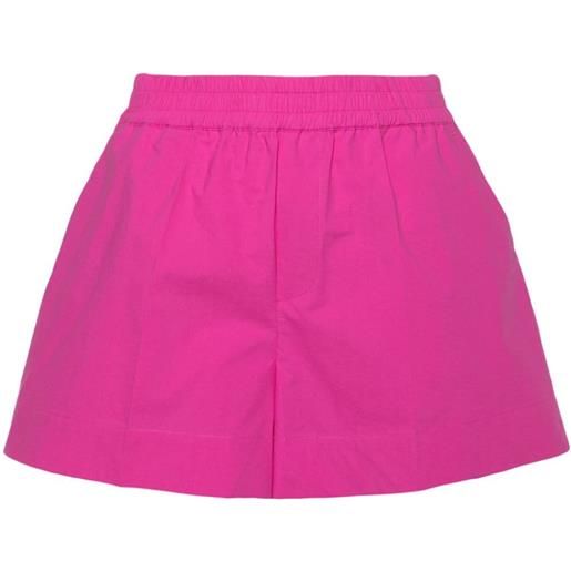 P.A.R.O.S.H. elasticated-waist cotton shorts - rosa