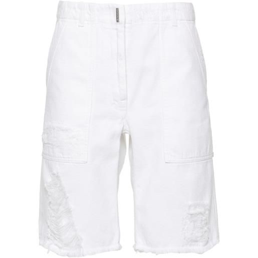 Givenchy mid-rise denim shorts - bianco