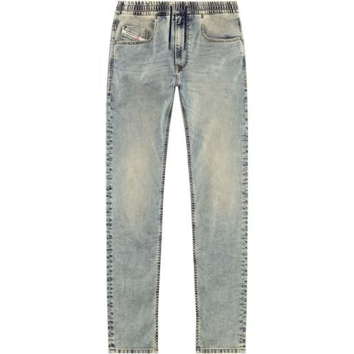 Diesel jeans d-krooley a vita media - blu