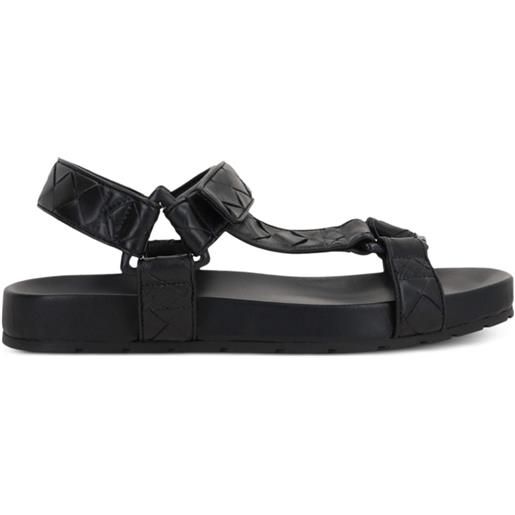 Bottega Veneta trip leather sandals - nero