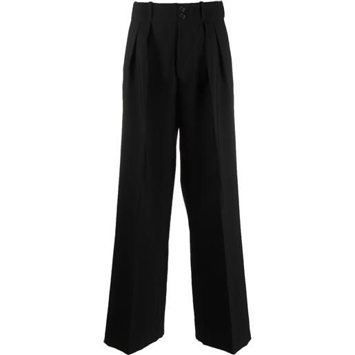 Plan C pantaloni sartoriali con pieghe - nero