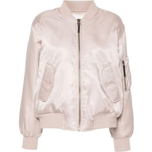 ANINE BING leon satin bomber jacket - toni neutri