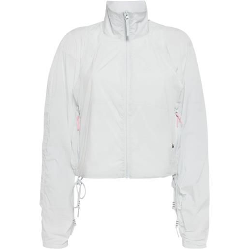 adidas x rui zhou cropped jacket - clear grey/light pink