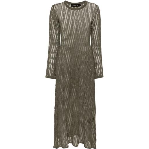 Federica Tosi knitted maxi dress - verde