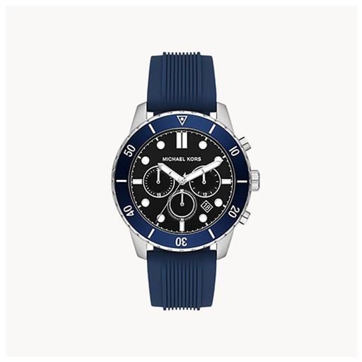 Michael Kors cronografo con cinturino in silicone blu navy