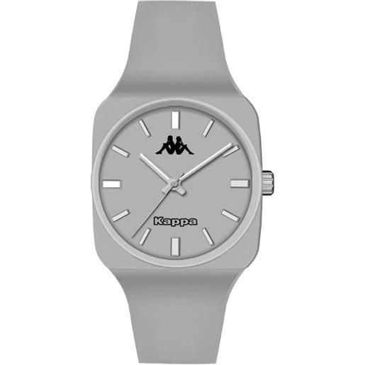 Kappa orologio da uomo solo tempo Kappa grigio con dettagli bianchi