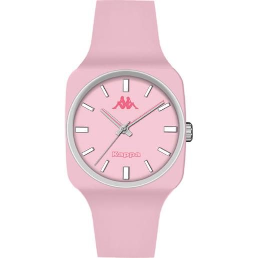 Kappa orologio da donna solo tempo Kappa rosa chiaro con dettagli in bianco