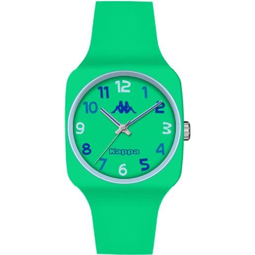 Kappa orologio da bambino/a solo tempo Kappa verde con dettagli multicolor