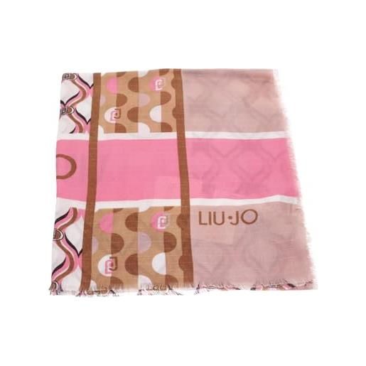 Liu Jo Jeans liu jo foulard 70s geometric print 120x120 ecs 2f3134 t0300 soft peach