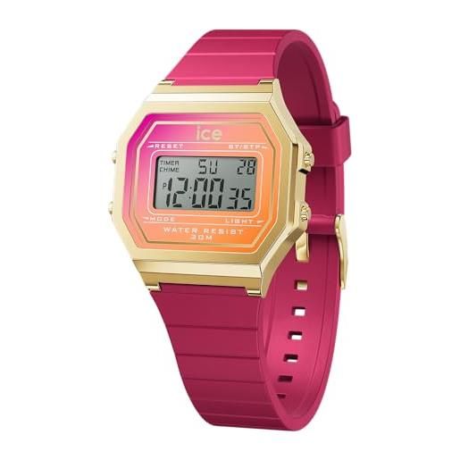 Ice-watch orologio analogico-digitale al quarzo unisex-adulto con cinturino in silicone 022719