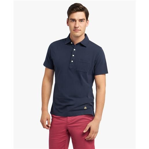 Brooks Brothers polo navy in jersey di cotone vintage