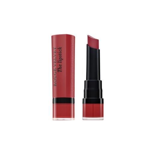 Bourjois rouge velvet the lipstick rossetto lunga tenuta per effetto opaco 04 hip hip pink 2,4 g