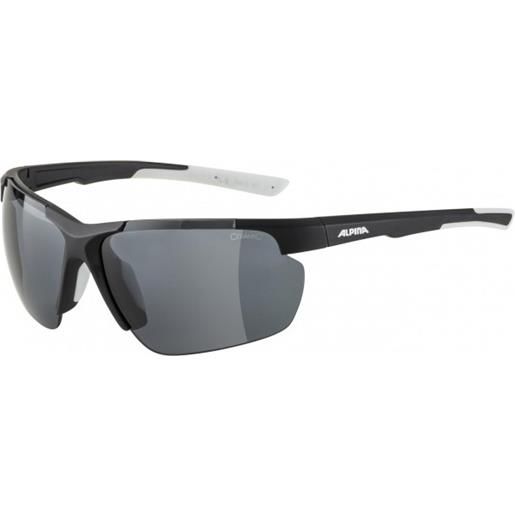 Alpina sports defey hr occhiali da corsa semi-montatura nero, bianco