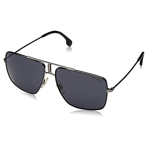Carrera 1006/s ir occhiali da sole, nero (rutbk mttblk/grey blue), 60 uomo
