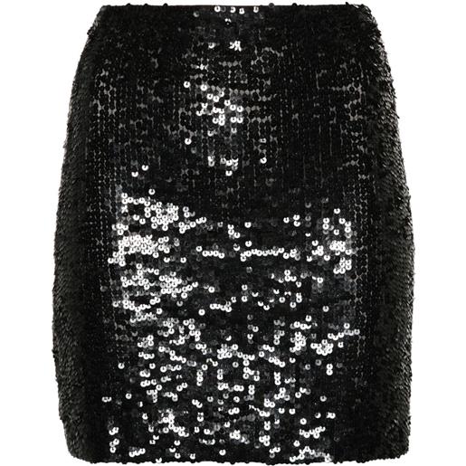 P.A.R.O.S.H. sequin-embellished mini skirt - nero