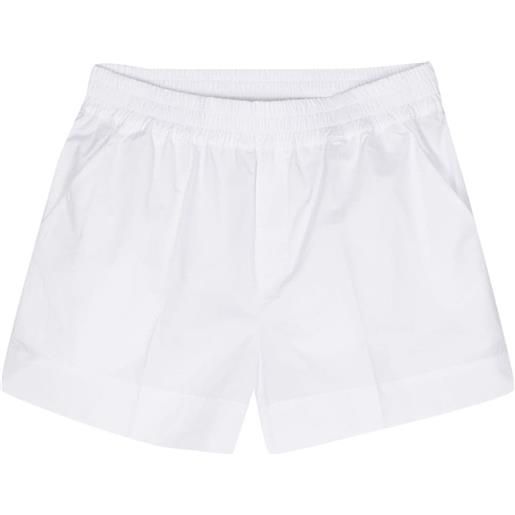 P.A.R.O.S.H. pressed-crease poplin shorts - bianco