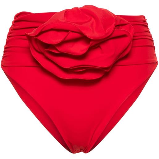 Magda Butrym floral-appliqué bikini bottom - rosso