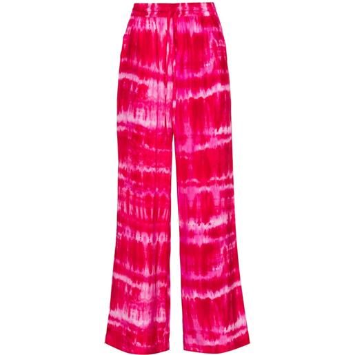 P.A.R.O.S.H. tie-dye straight-leg trousers - rosa