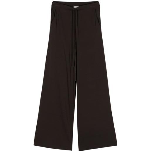 P.A.R.O.S.H. roux24 knitted palazzo pants - marrone